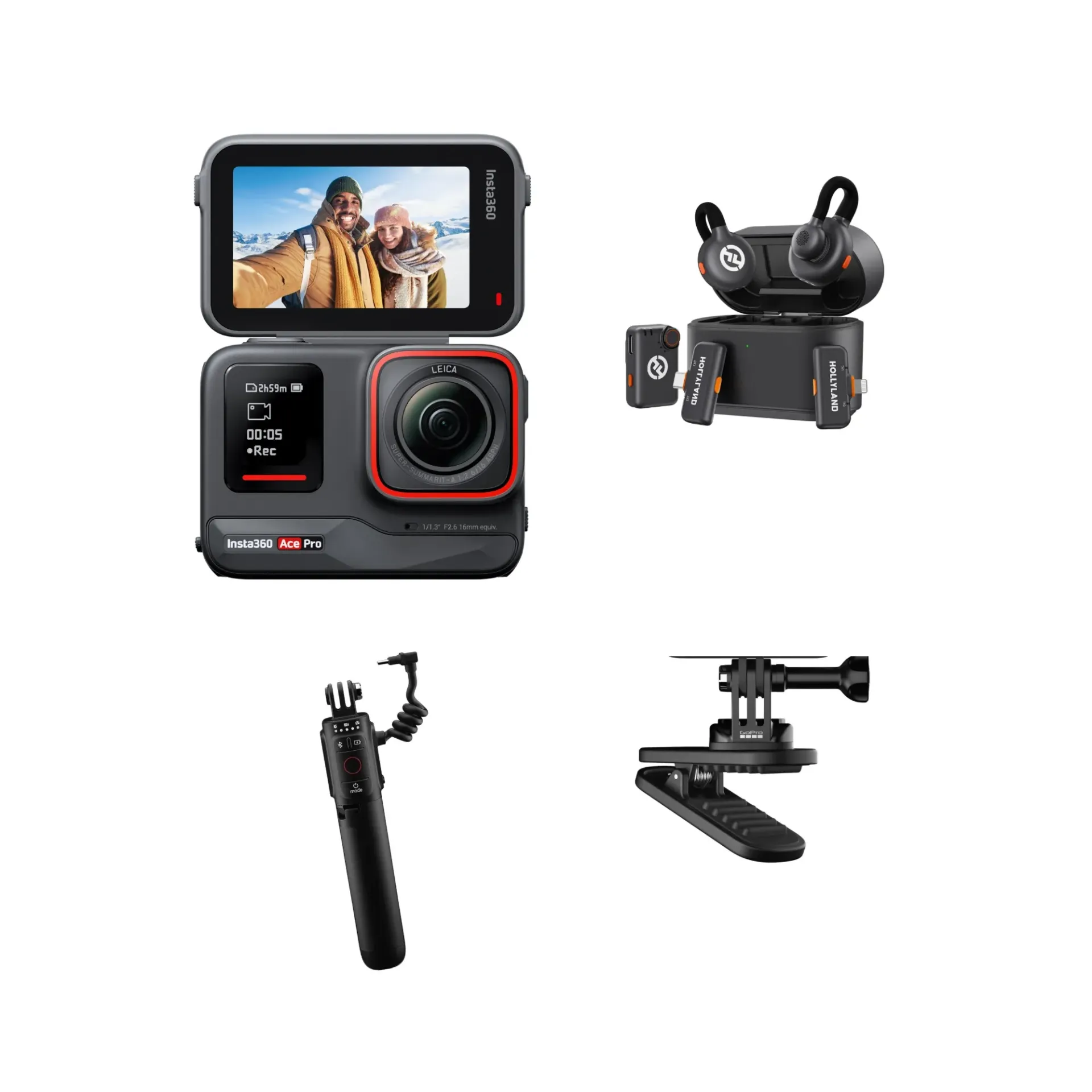 Travel Bundle of Insta360 Ace pro with Pro Audio Version